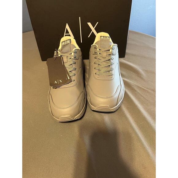 Armani Exchange Men Sneakers with Logo shoes size 11 Gray new with box main image 4
